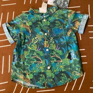 Angela McKay x H&M tropical shirt
